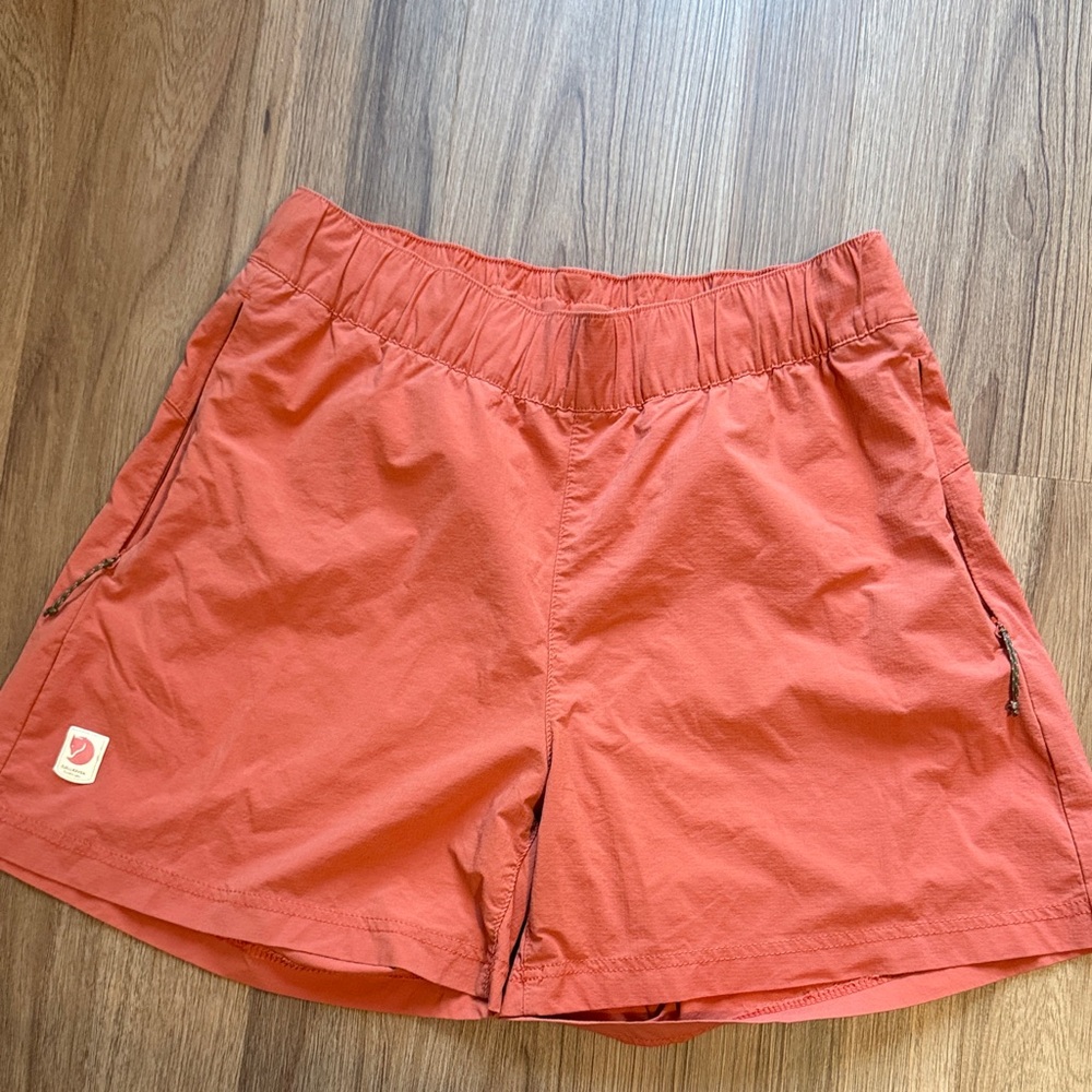 Fjallraven Women's Orange Coral Stretch Shorts